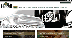 Desktop Screenshot of churchillcoffee.com